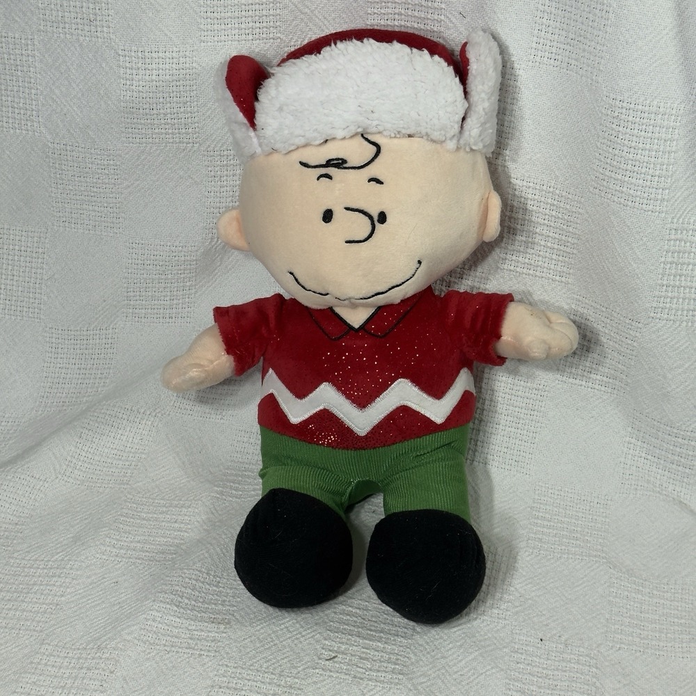 Peanuts 11 inch Sparkle Peanuts Plush Toy Charlie Brown Stuffed Toy